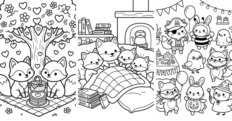 Fox Coloring Pages Free Printable — Cute Designs