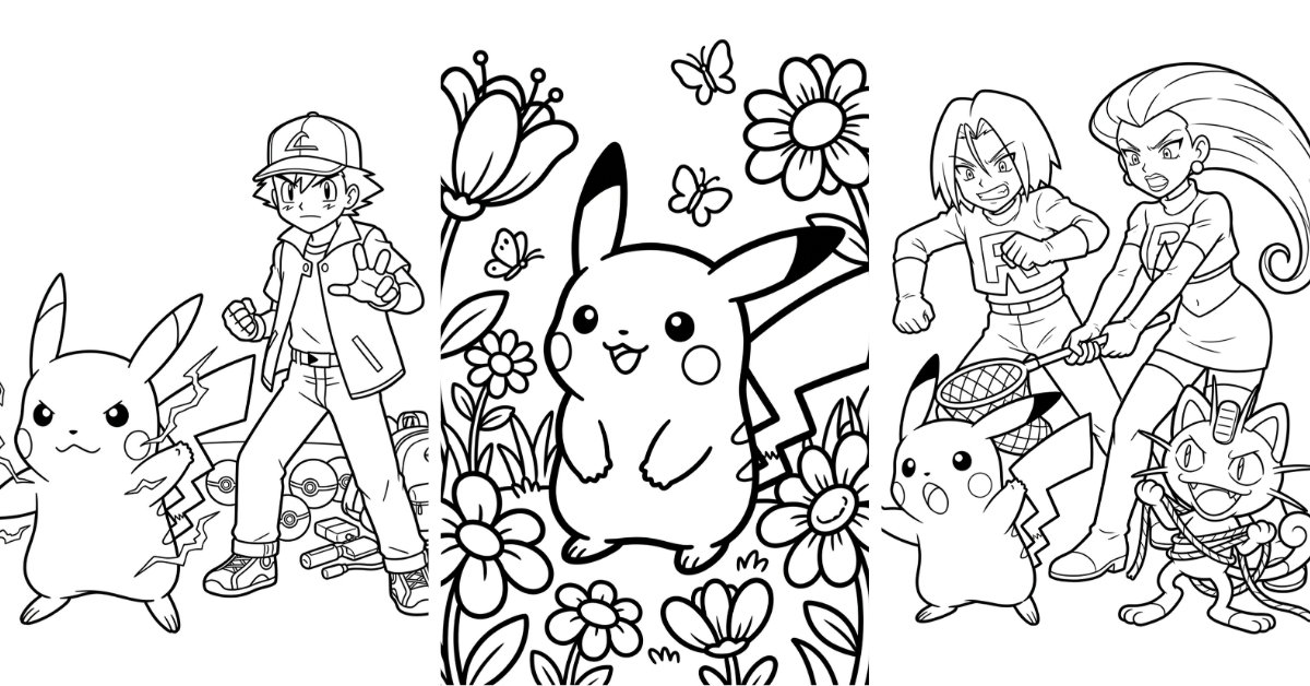 pokemon coloring pages free pdf