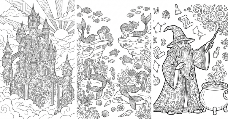 Fairy Coloring Pages Free Printable Fantasy