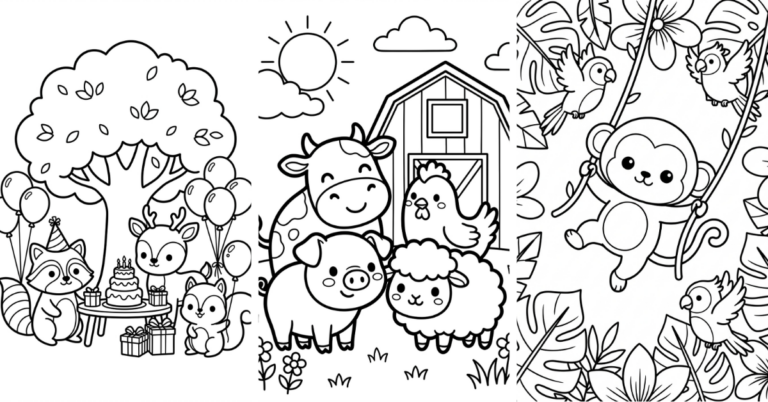 Coloring Pages for Kindergarten Easy Free