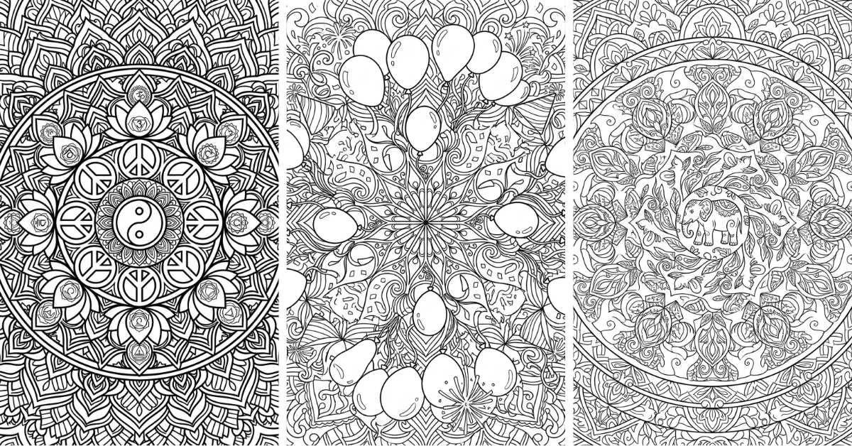 mandala coloring pages hard expert