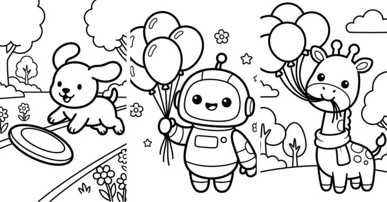 Coloring Pages for 3 Year Olds Simple Big Lines