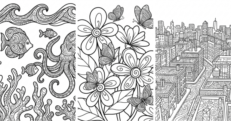 Free Printable Zentangle Patterns Coloring Pages