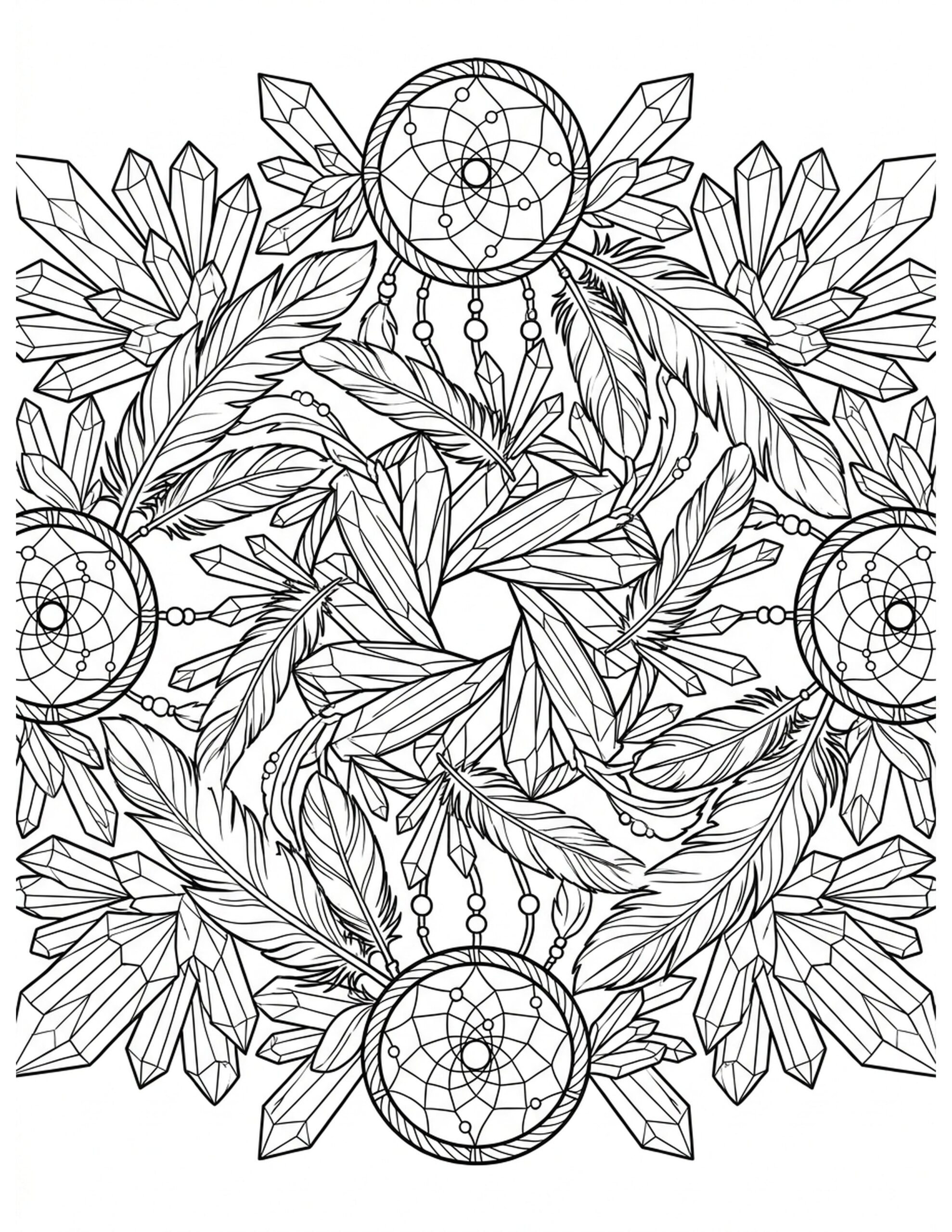 Mystical Mandala Coloring Page