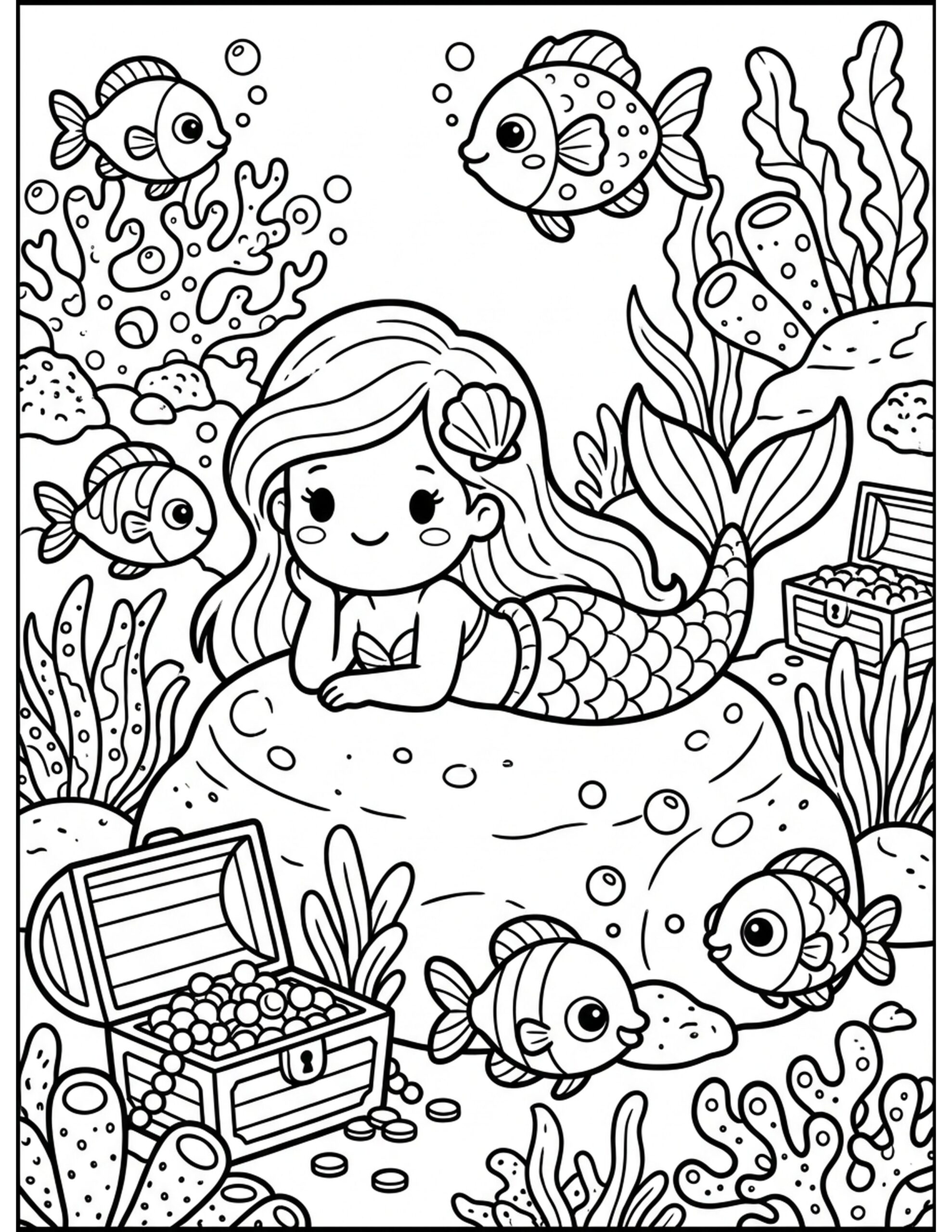 Underwater Adventure Coloring Page