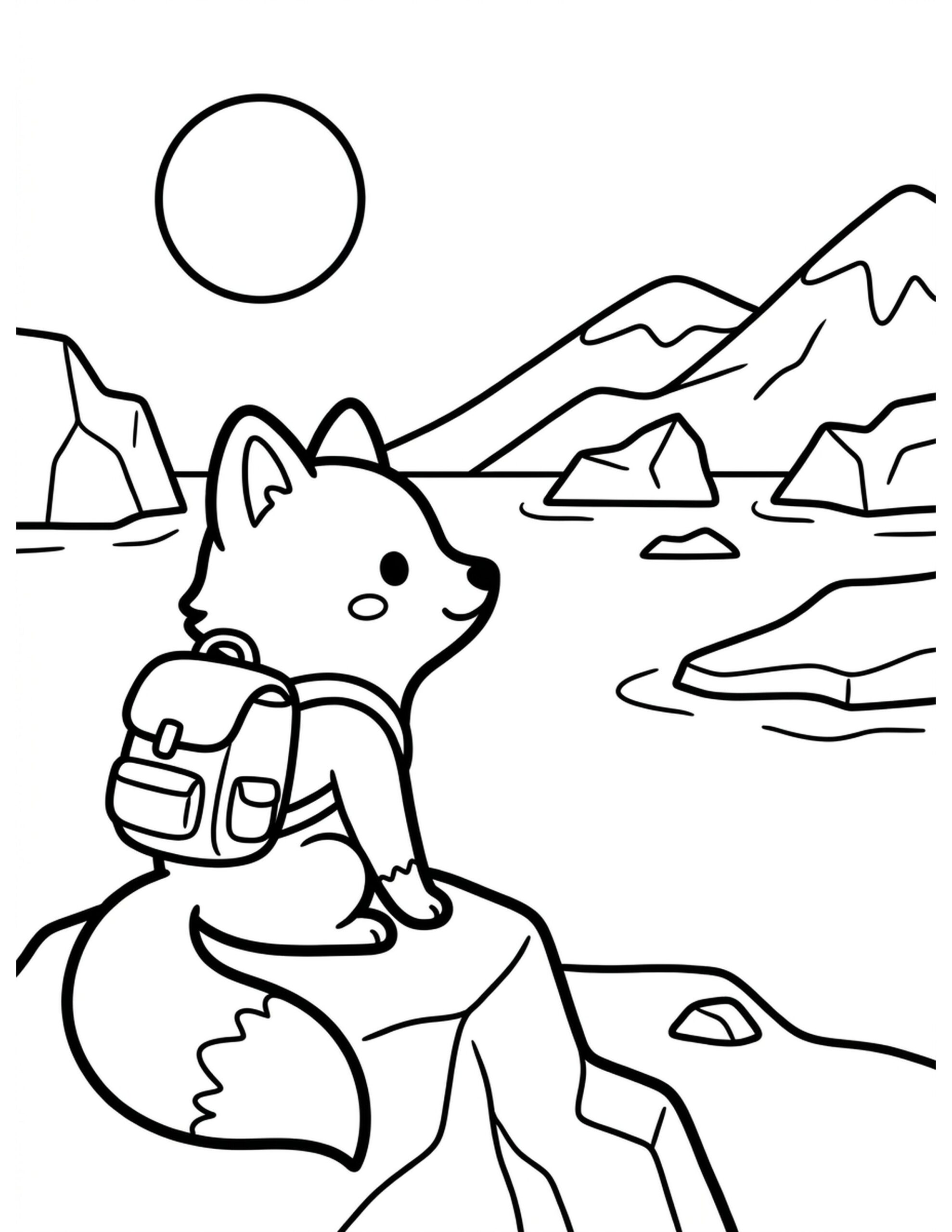 Arctic Adventure Coloring Page