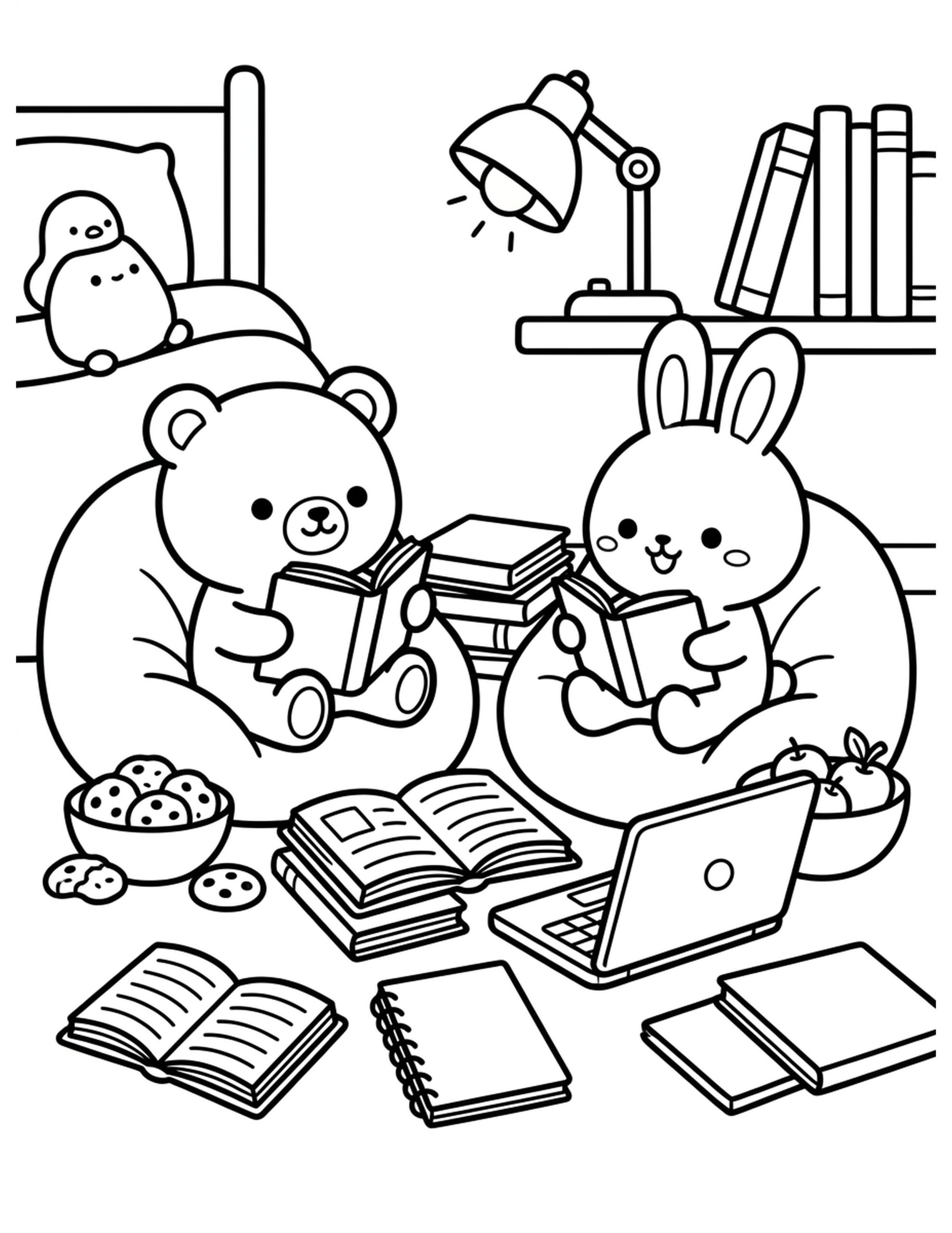Study Session Coloring Page