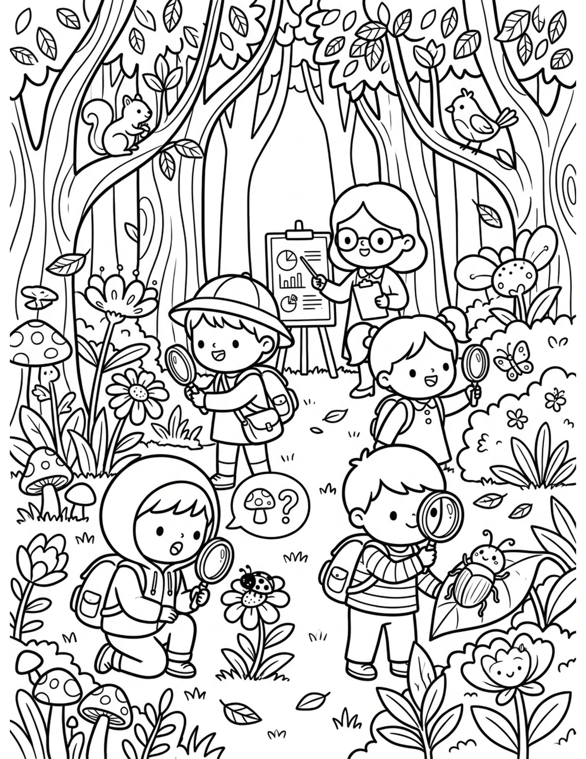Science in Nature Coloring Page