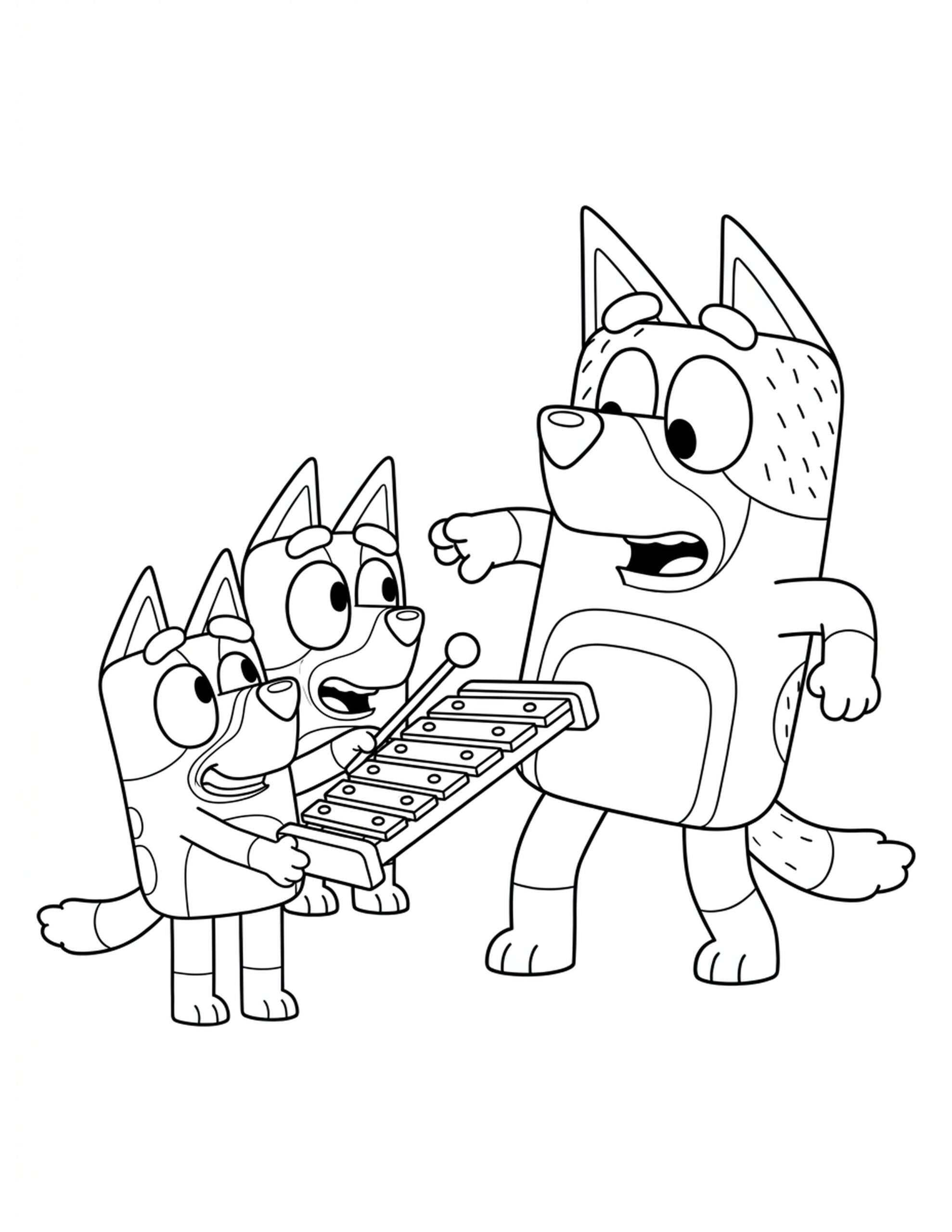 Magic Xylophone Battle Coloring Page