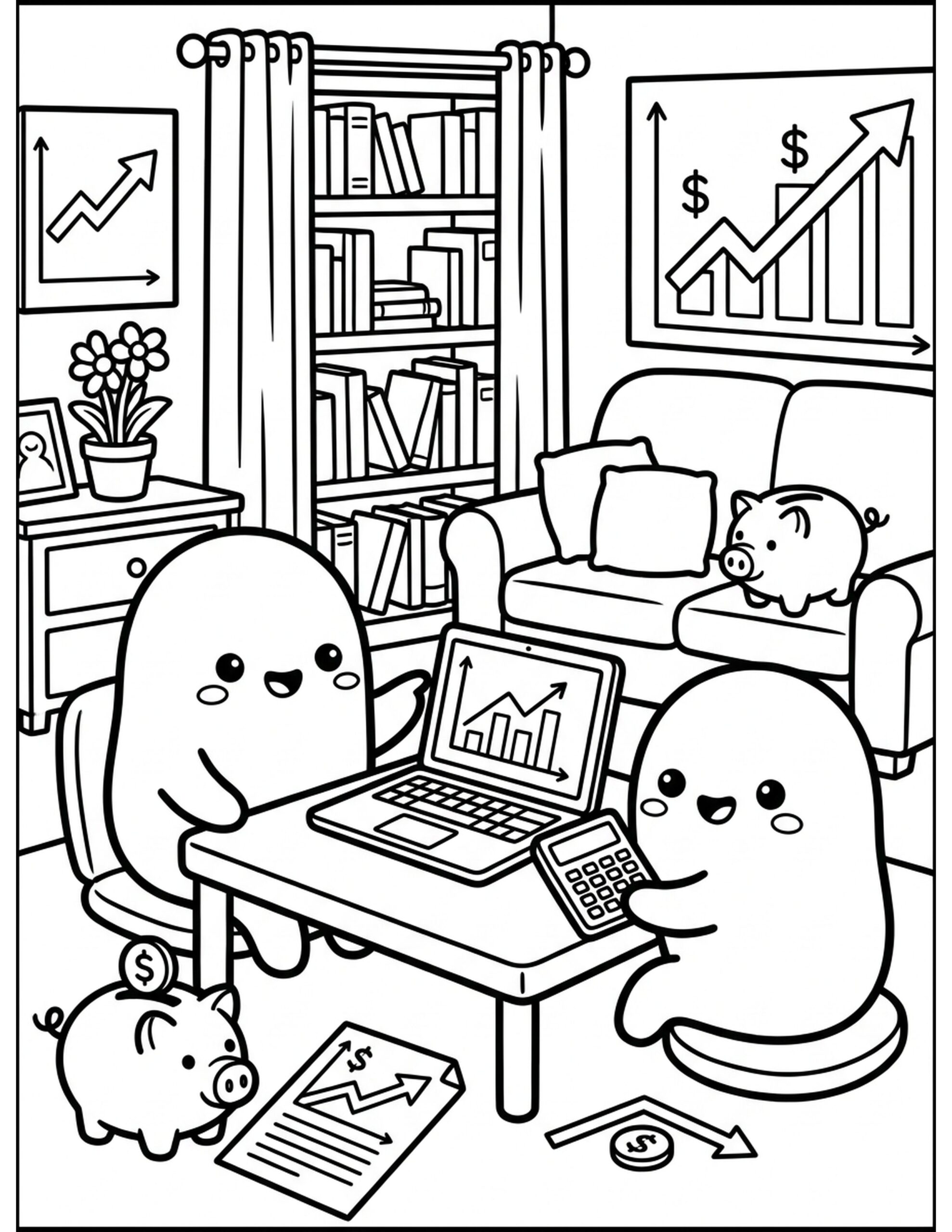 Personal Finance Portal Coloring Page