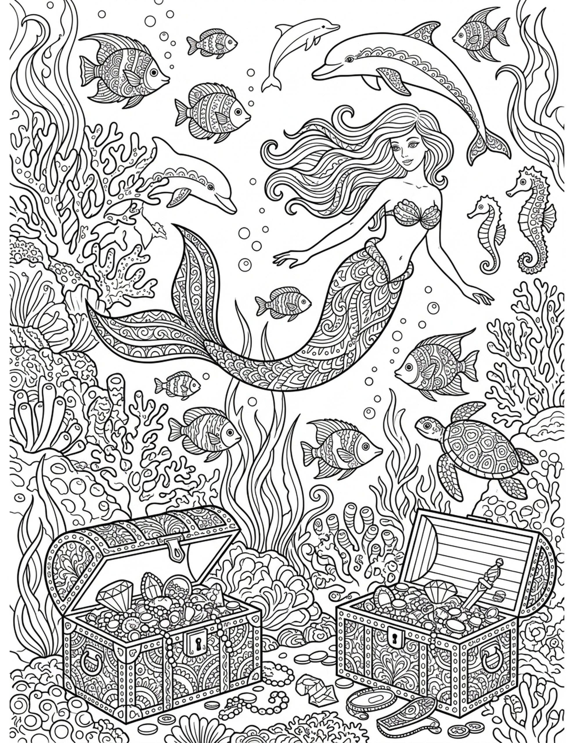 Underwater Adventure Coloring Page
