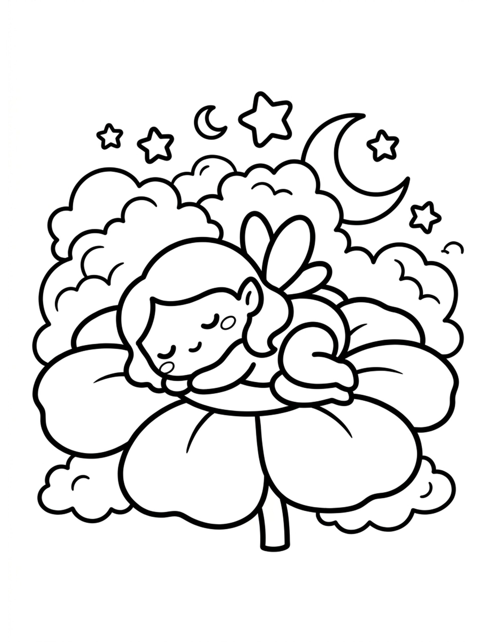 Magical Fairy Dreams Coloring Page