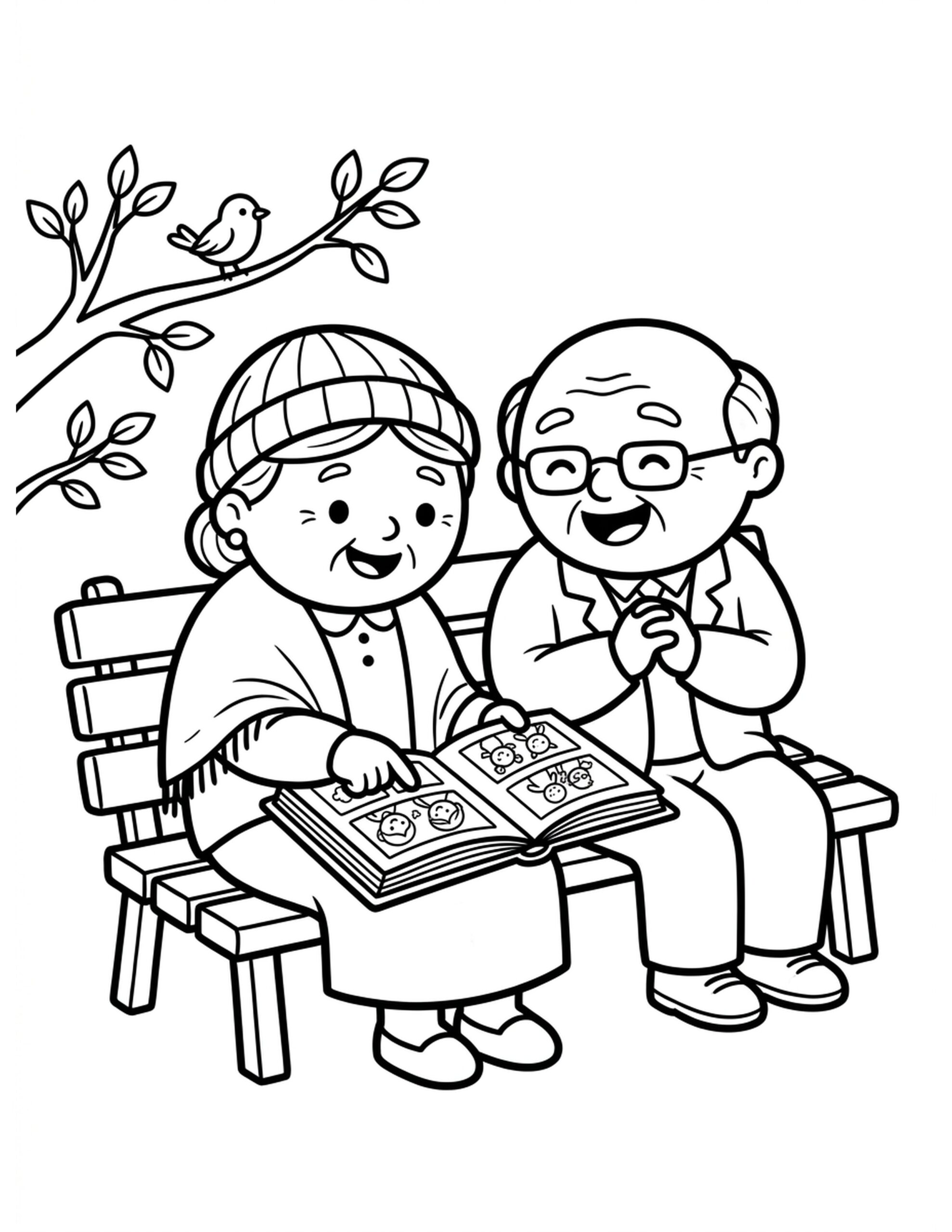 Sharing Memories Coloring Page