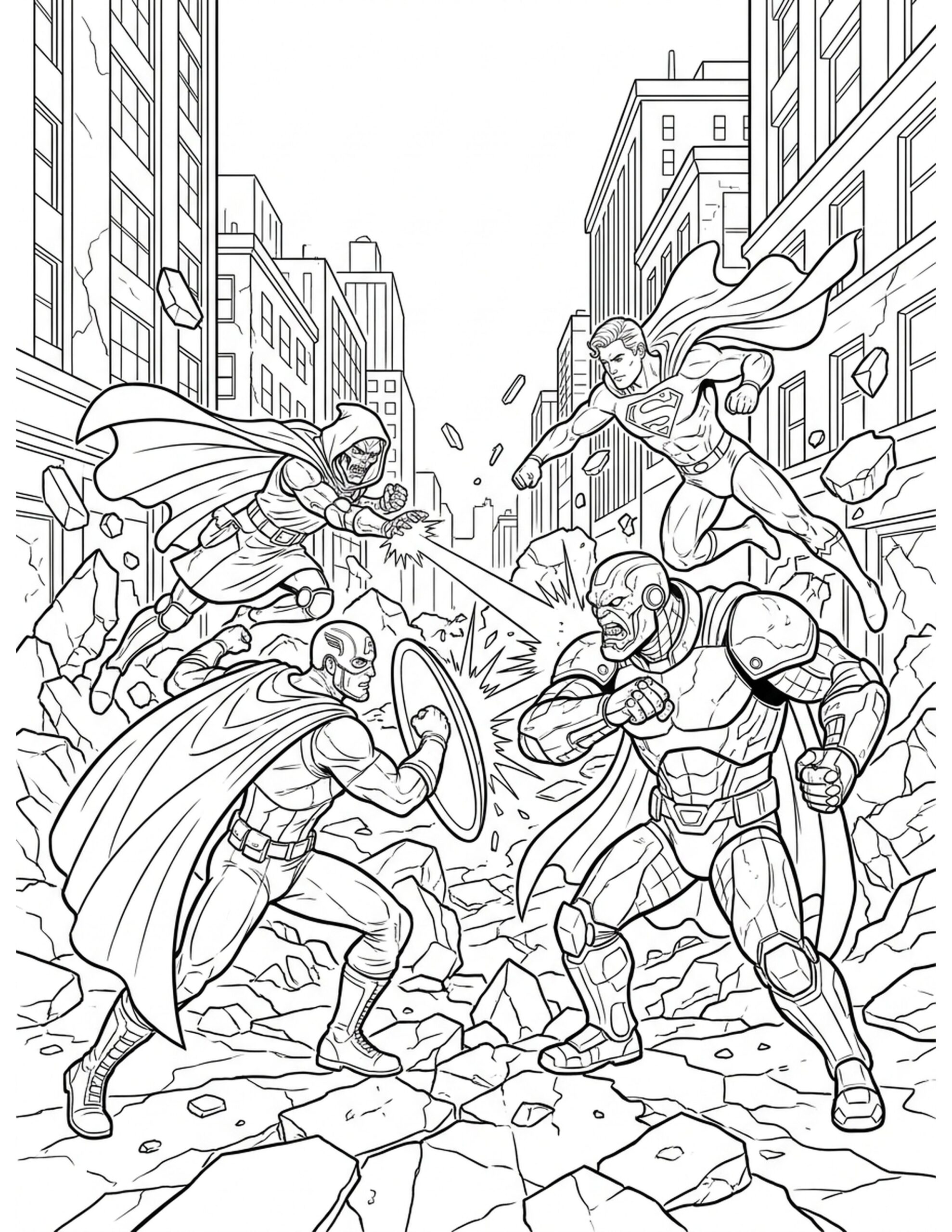 Legendary Battle Coloring Page