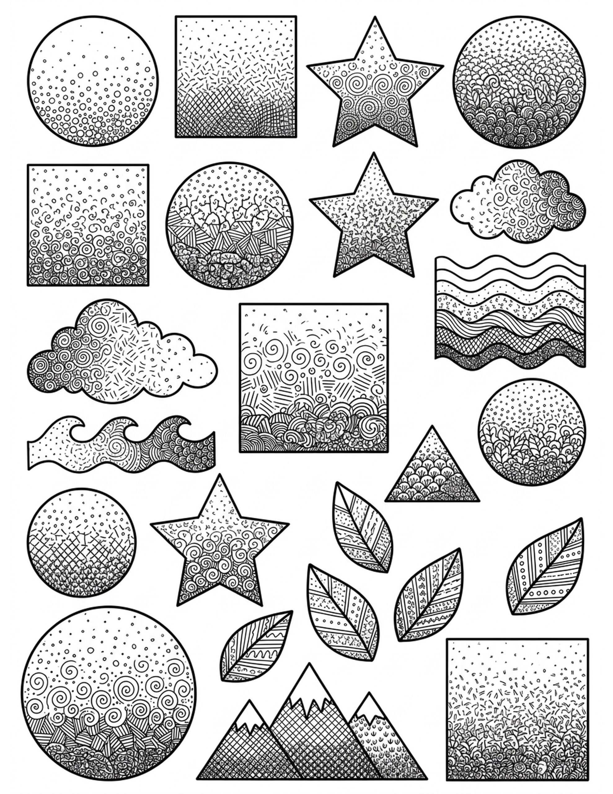 Fun with Ombre Effects Coloring Page