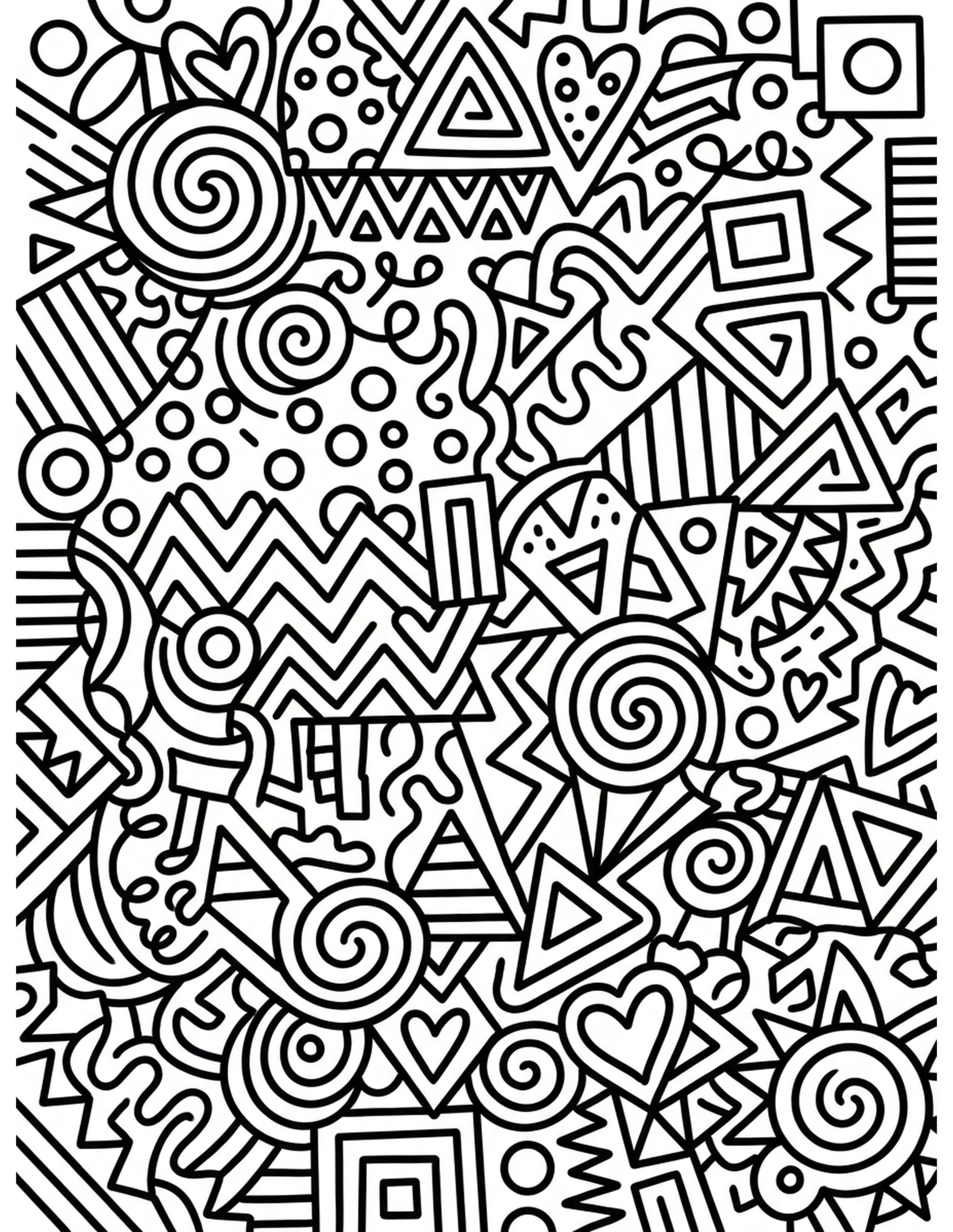 Play with Patterns Coloring Page