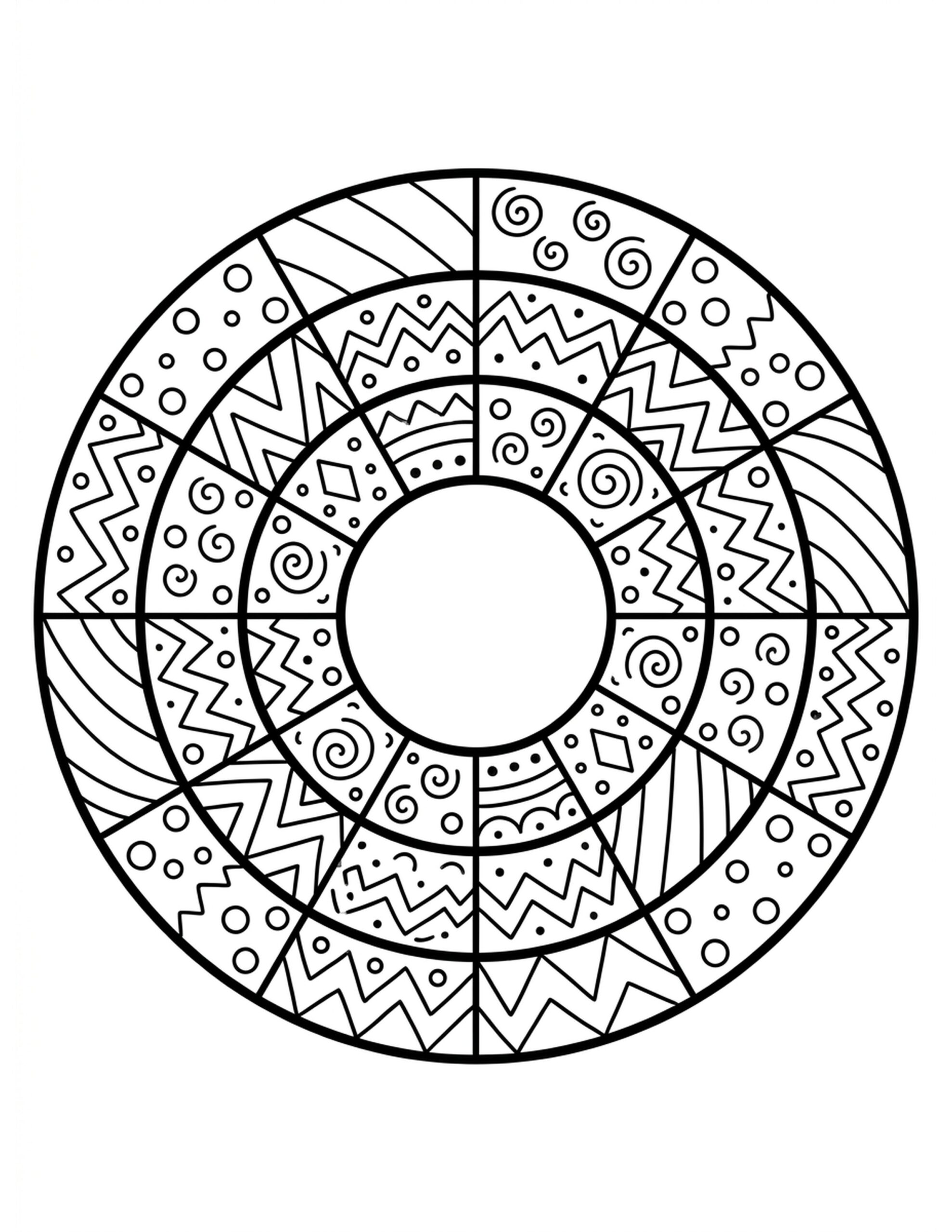 Color Wheel Exploration Coloring Page