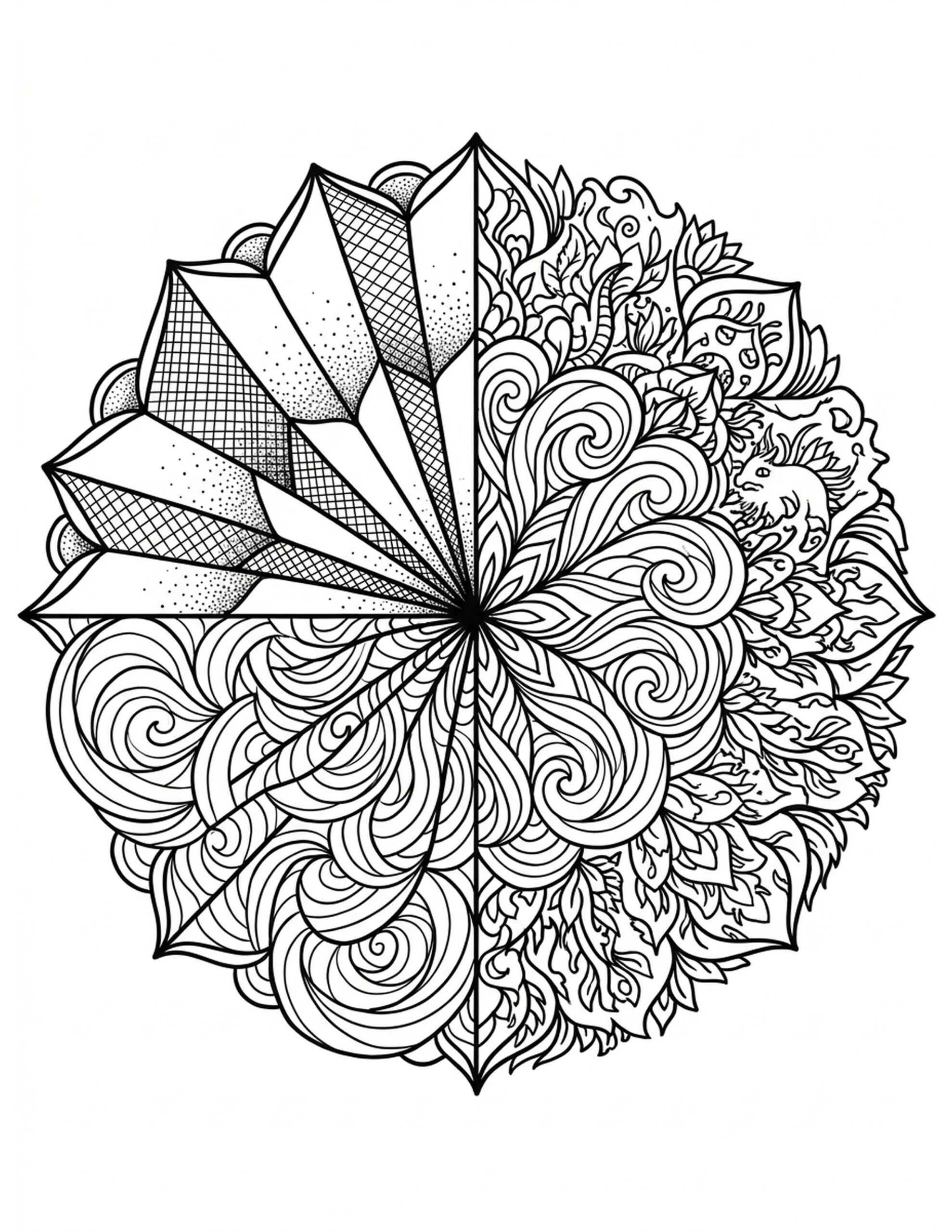 Mesmerizing Mandala Coloring Page