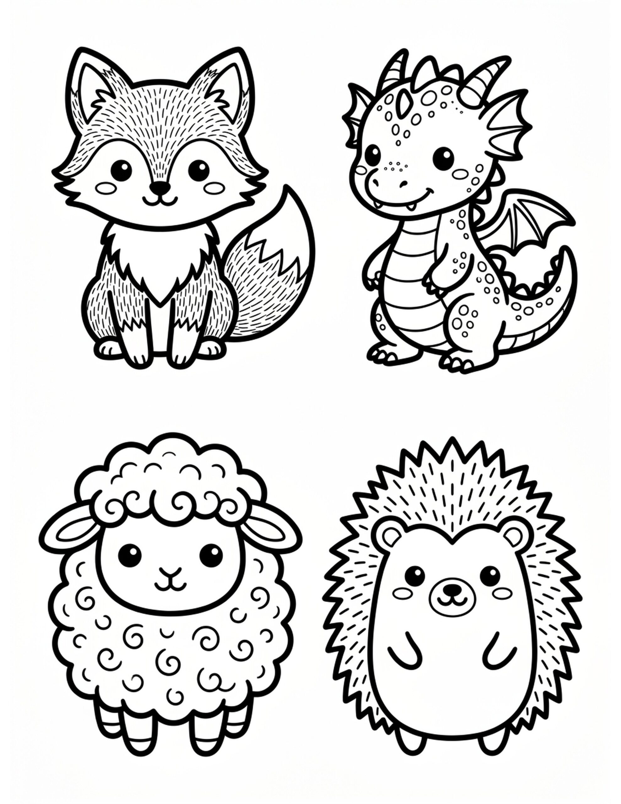 Texturing Techniques with Animals Coloring Page