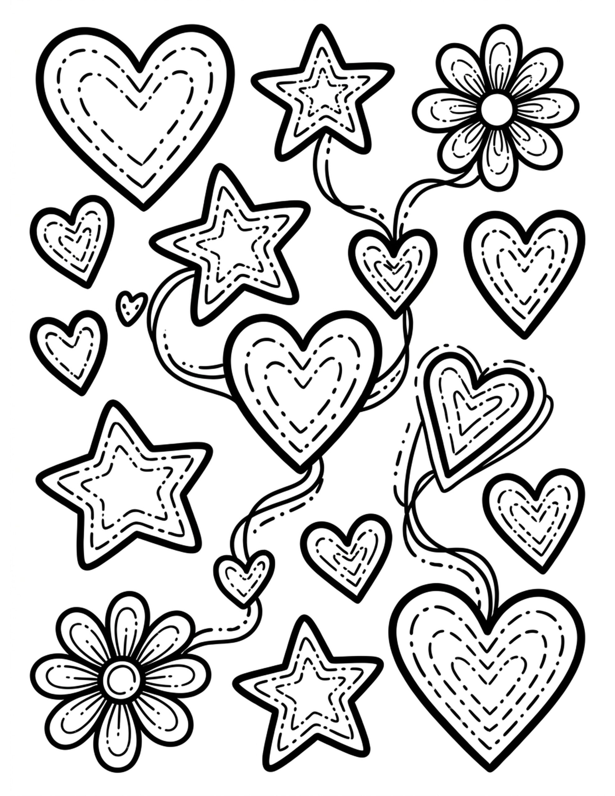 DIY Stencil Art Coloring Page