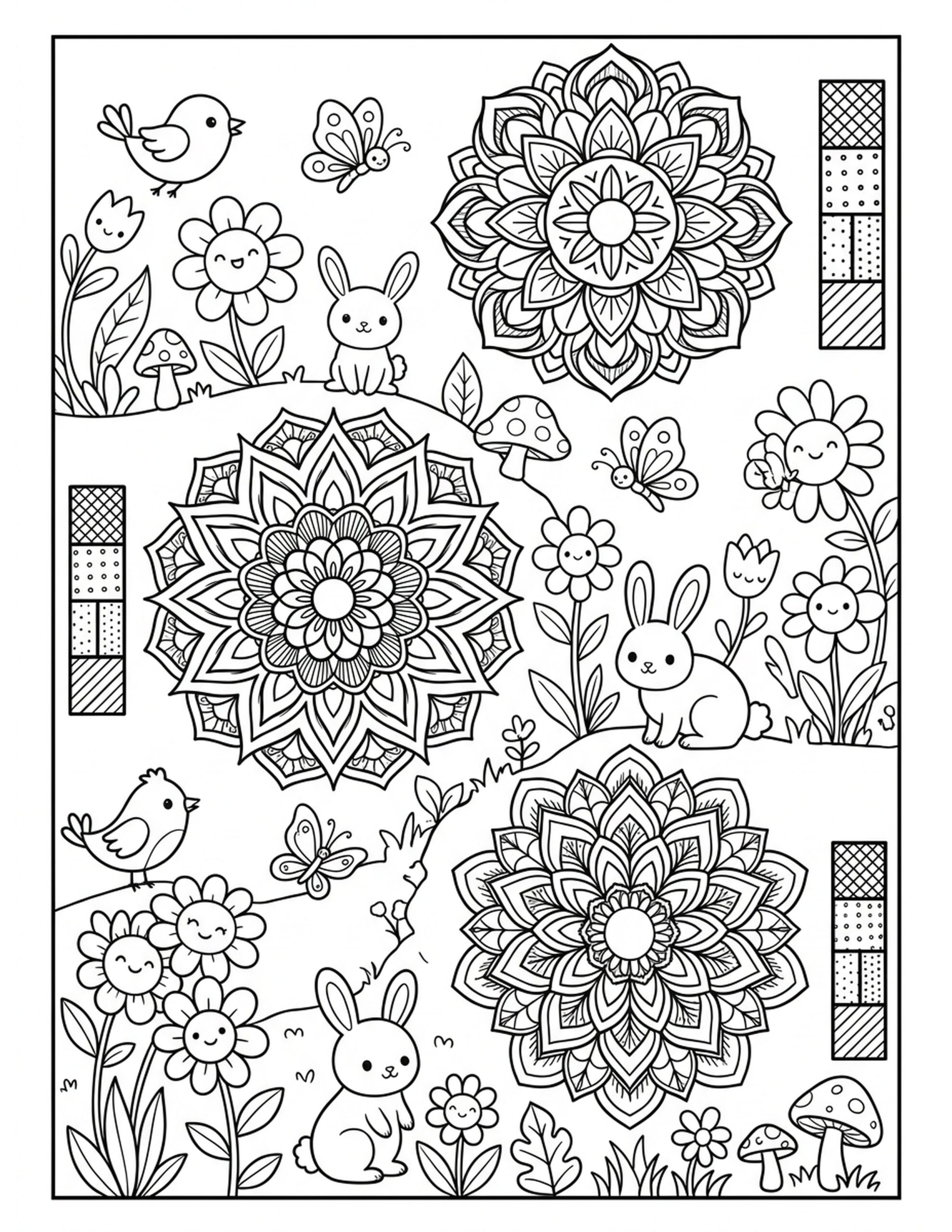 Color Matching Challenge Coloring Page