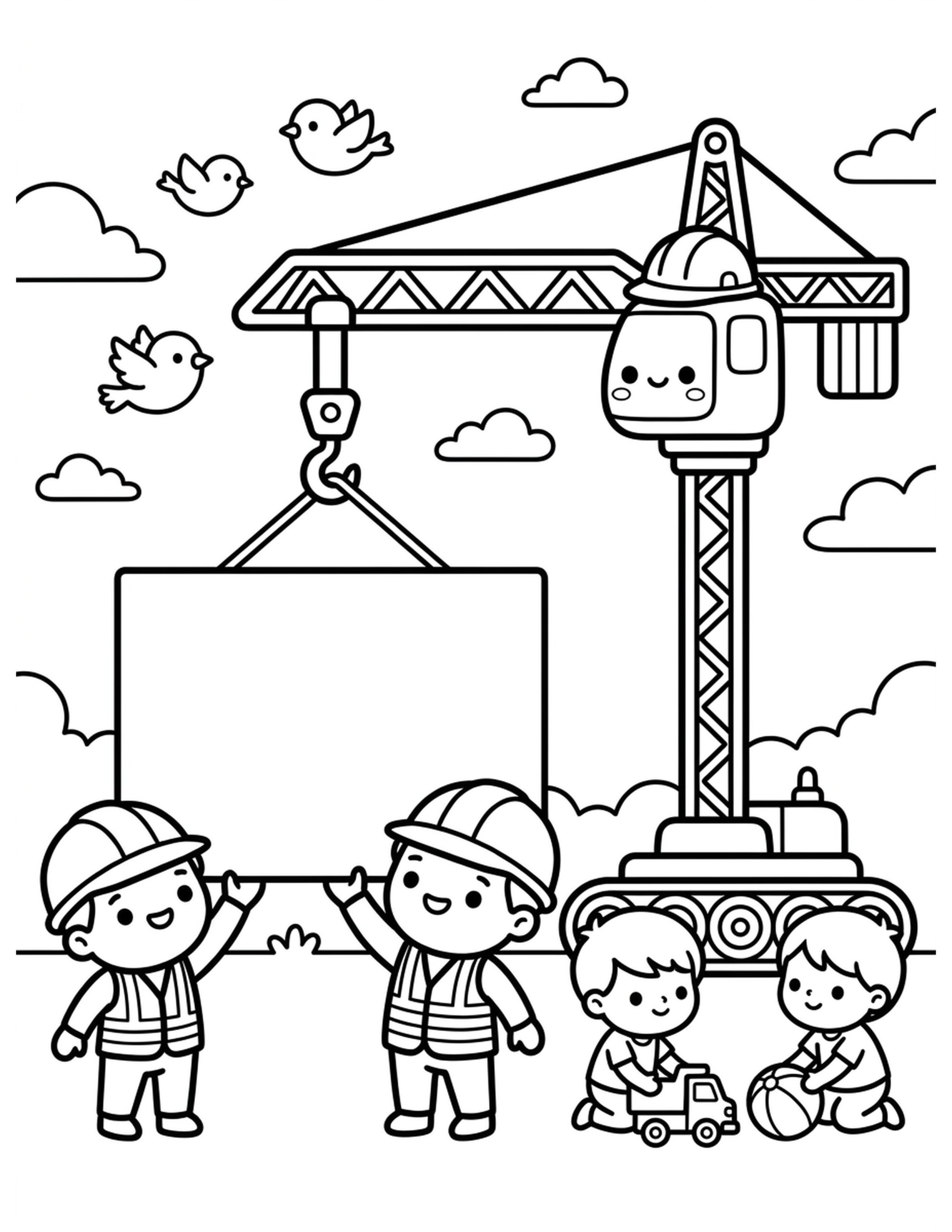 Helping Hand from Above Coloring Page