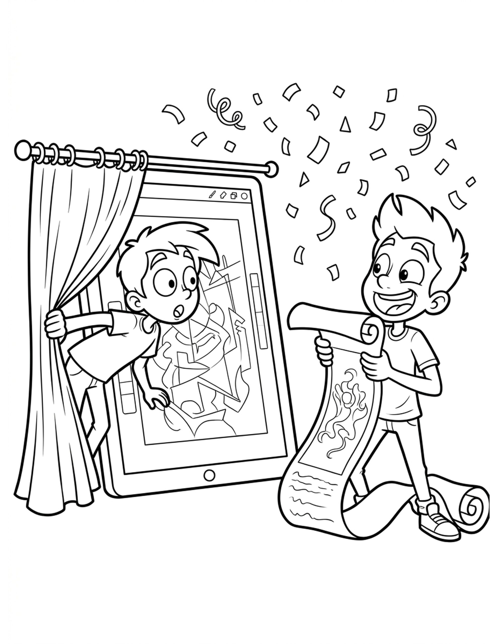 The Final Artwork Reveal Coloring Page