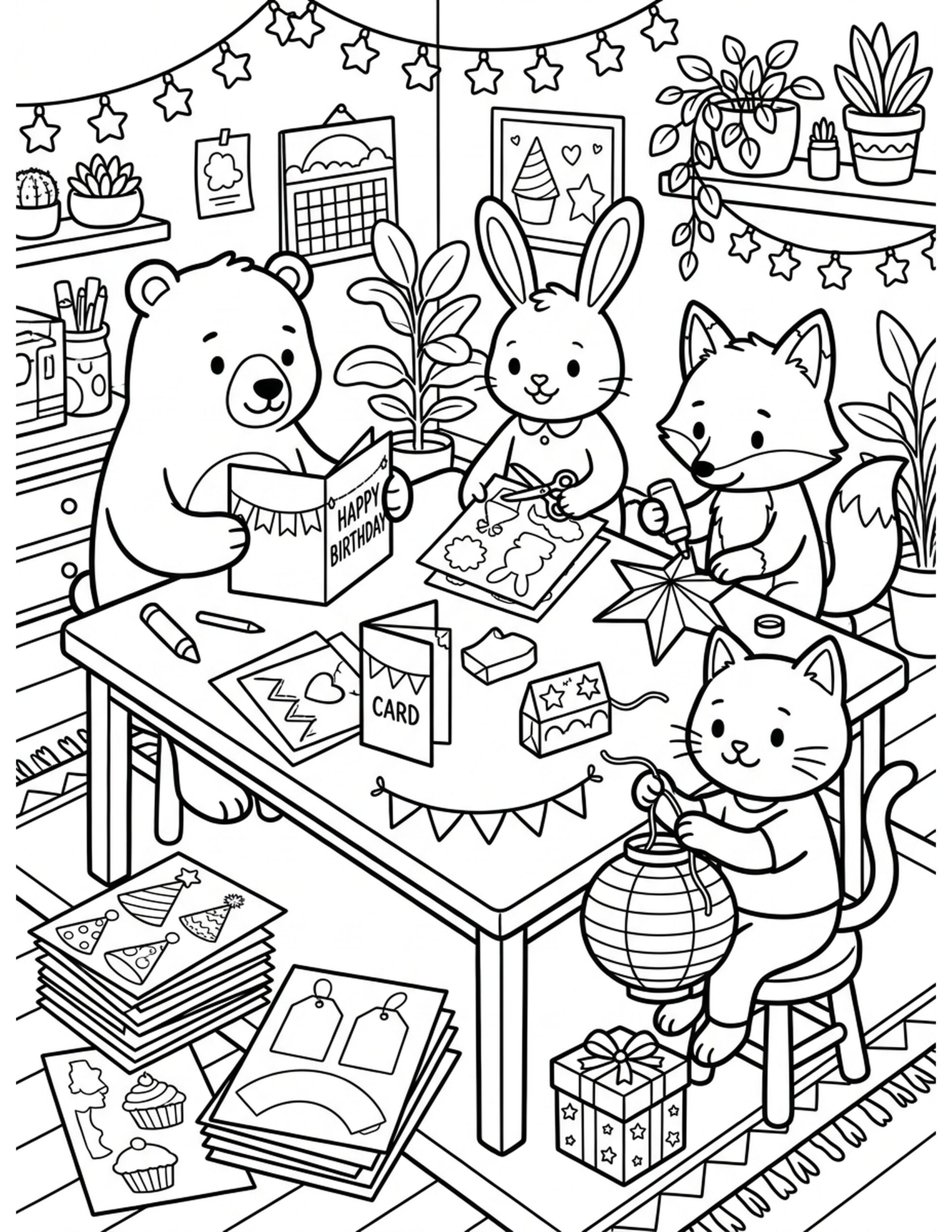 DIY Printable Art Products Coloring Page