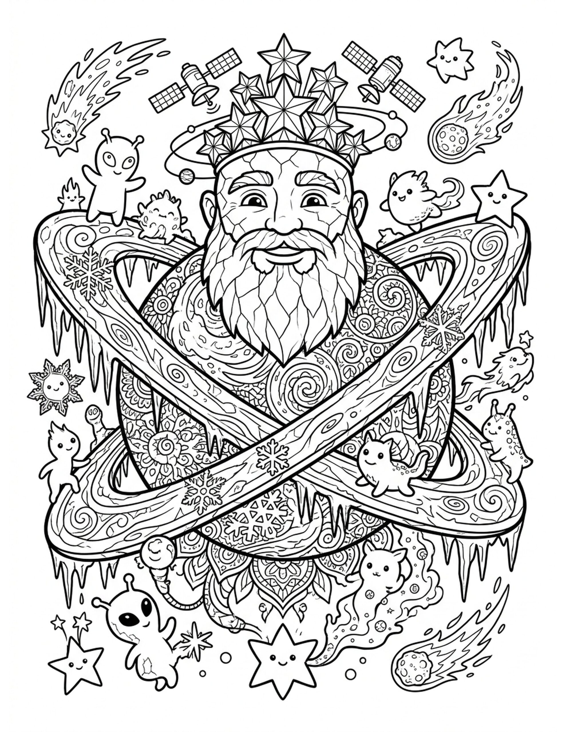 The Ice Giant: Uranus Coloring Page