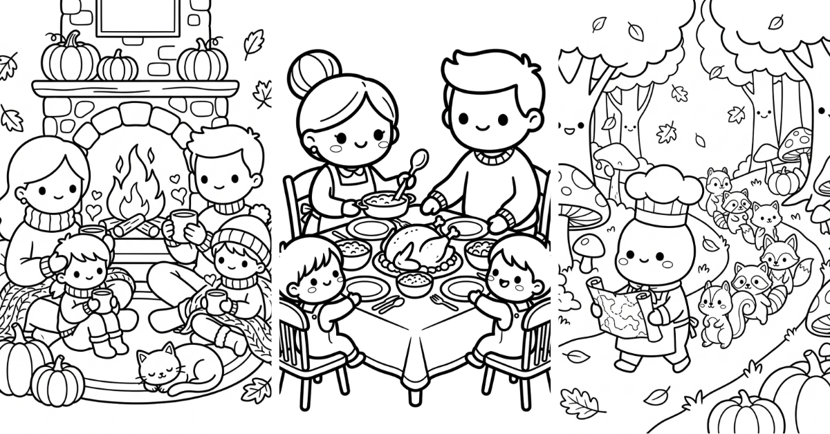 Thanksgiving Coloring Pages Free Printable
