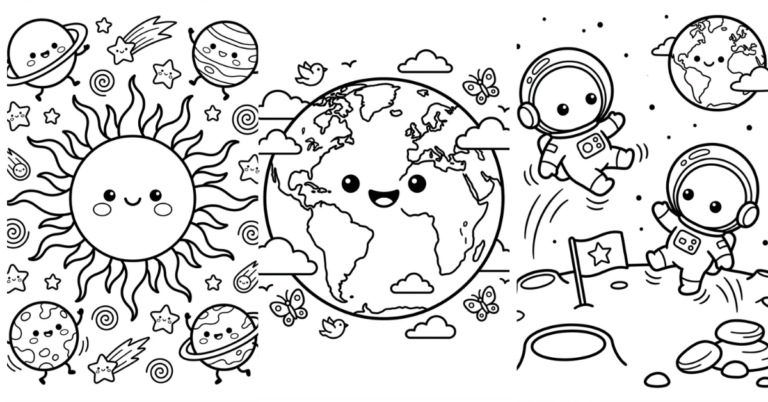 Educational Coloring Pages Science Solar System