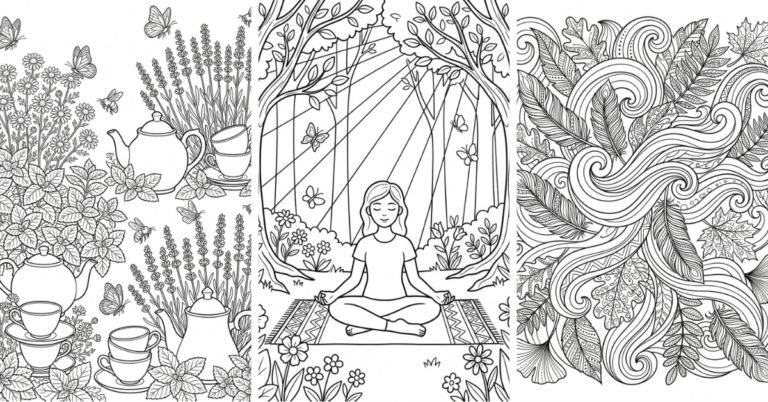 Mindfulness Coloring Pages Free PDF Adults