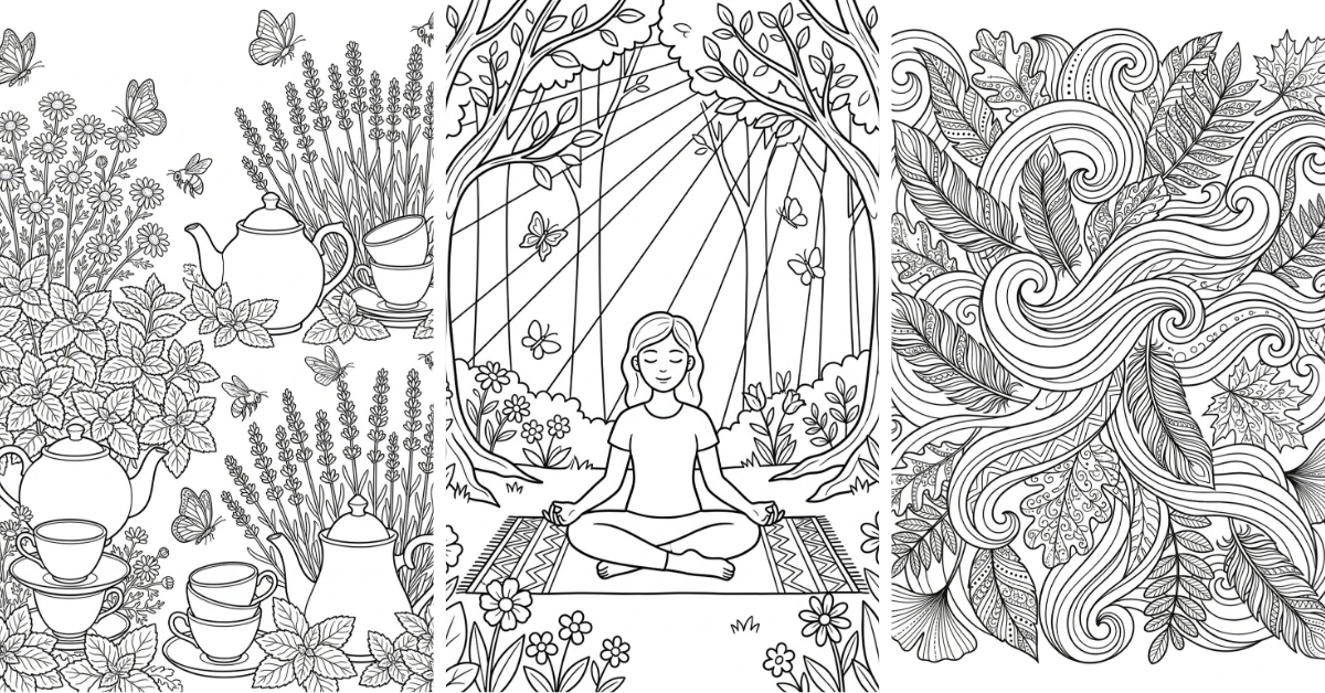 Mindfulness Coloring Pages Free PDF Adults