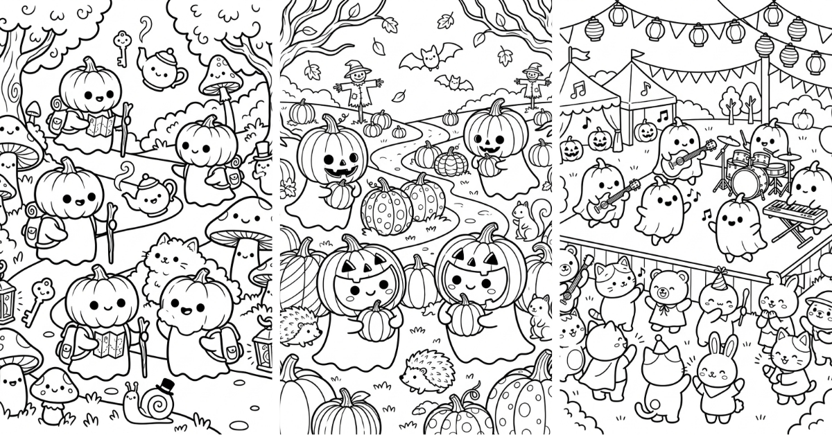 Halloween Coloring Pages Free Pumpkin Ghost