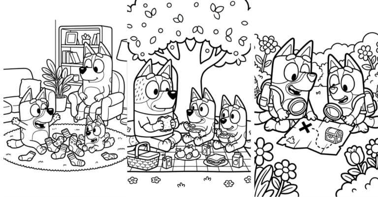 Best Bluey Coloring Pages
