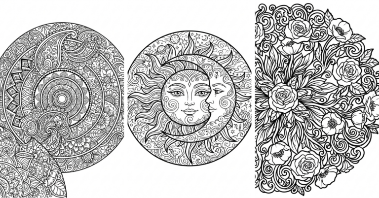 Boho Mandala Coloring Pages Free Printable