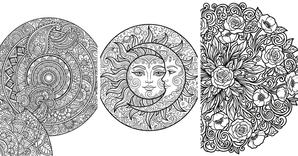 Boho Mandala Coloring Pages Free Printable