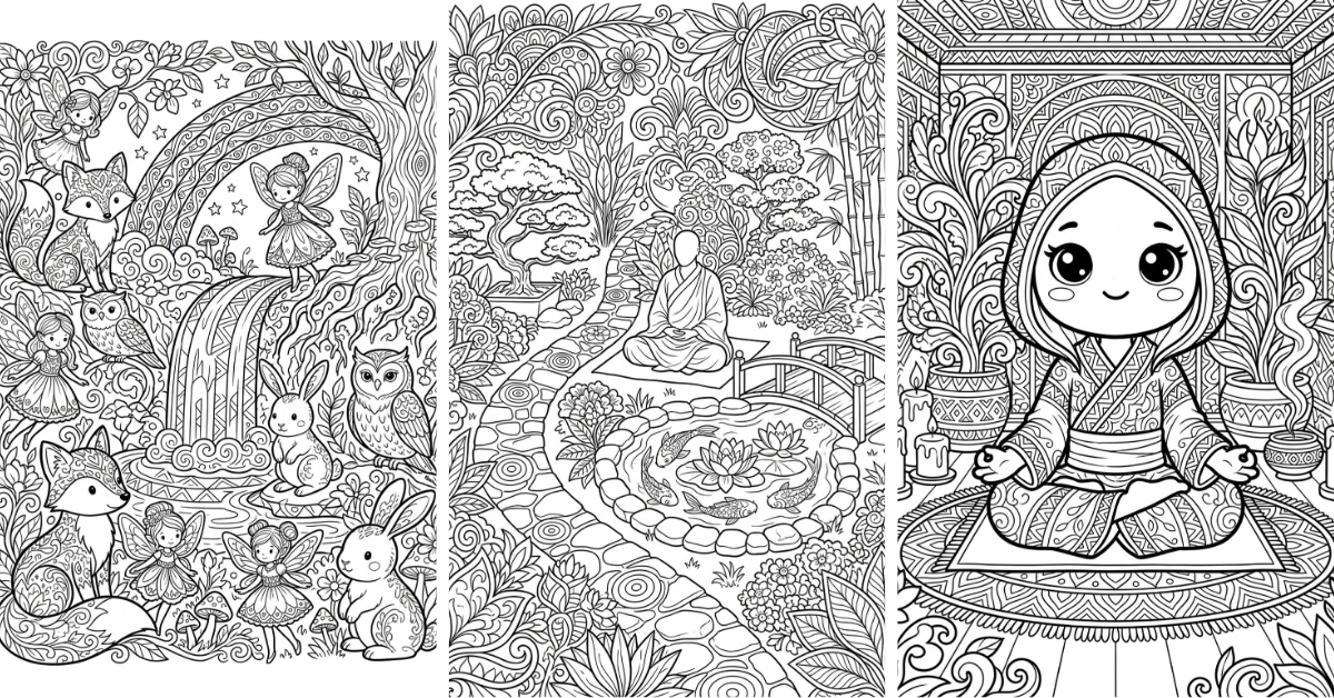 Therapeutic Coloring Pages for Depression Free