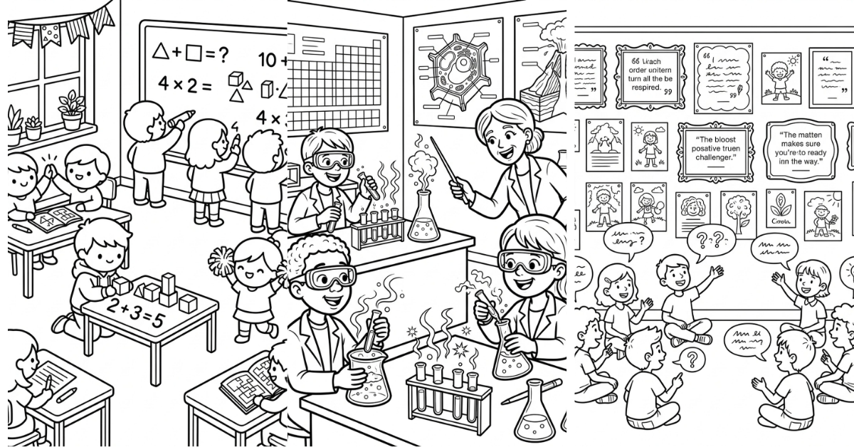 Free Coloring Pages for Classroom Teachers Guide