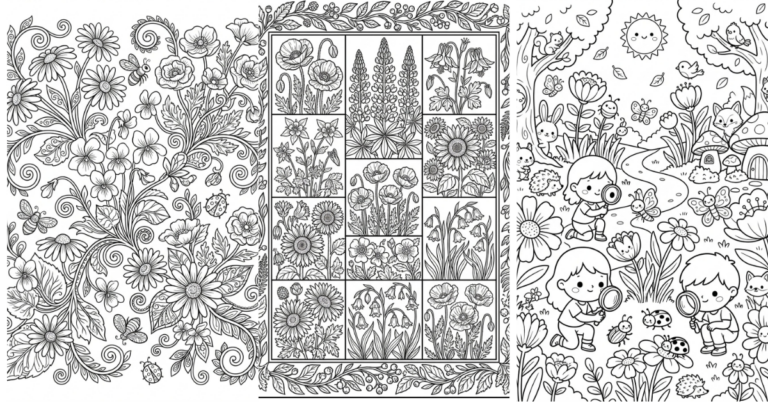 These Wildflower Coloring Pages Are Simply Beautiful