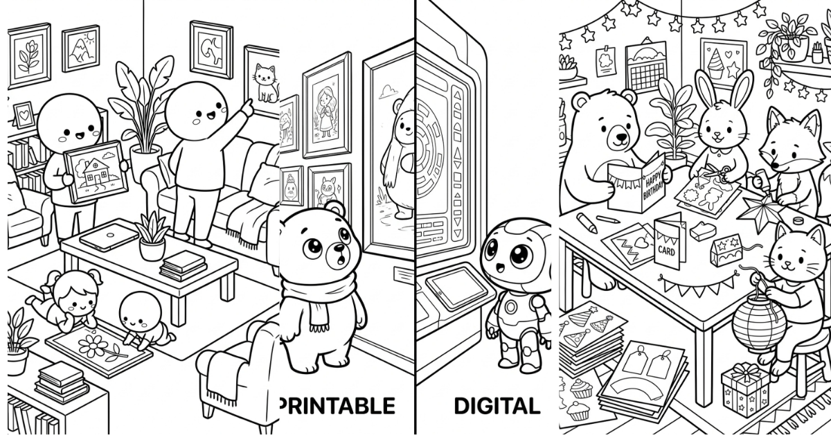 Digital Coloring Pages vs Printable — Full Comparison