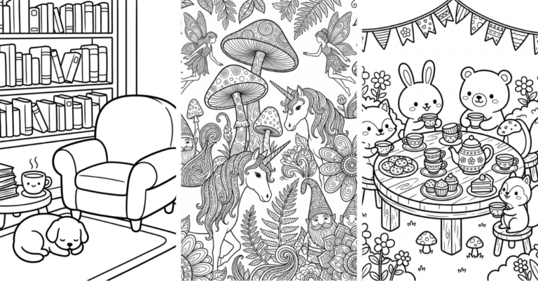 Coloring Pages for Adults Anxiety & Stress Relief