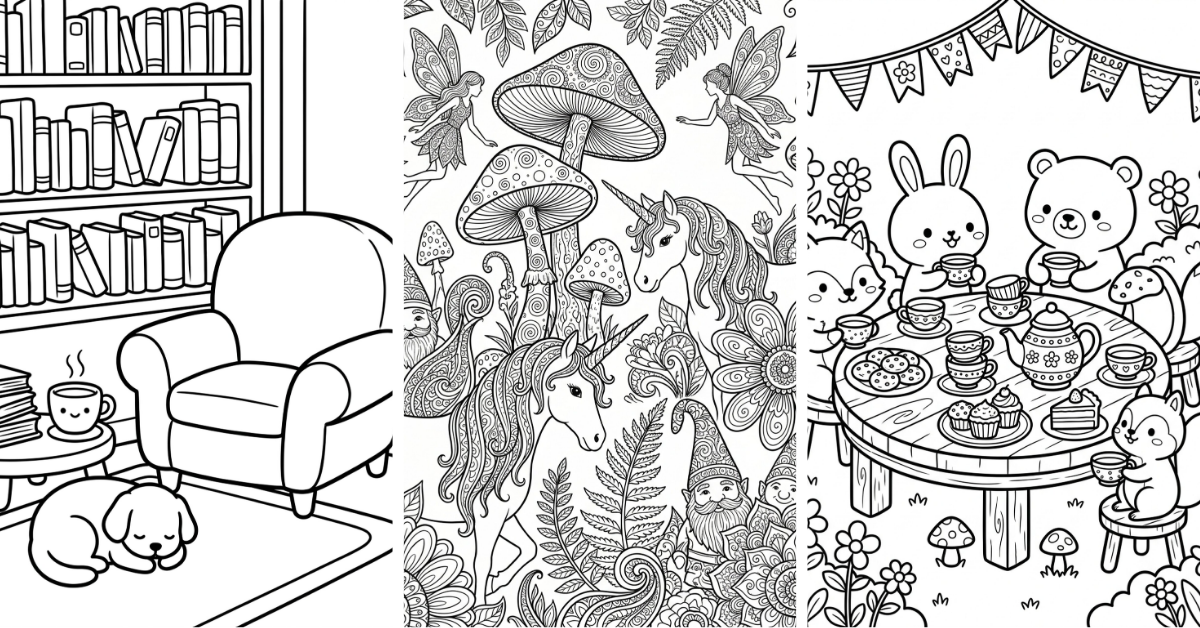 Coloring Pages for Adults Anxiety & Stress Relief