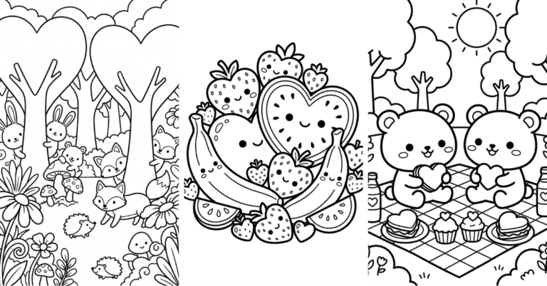 Valentine’s Day Coloring Pages Free Hearts