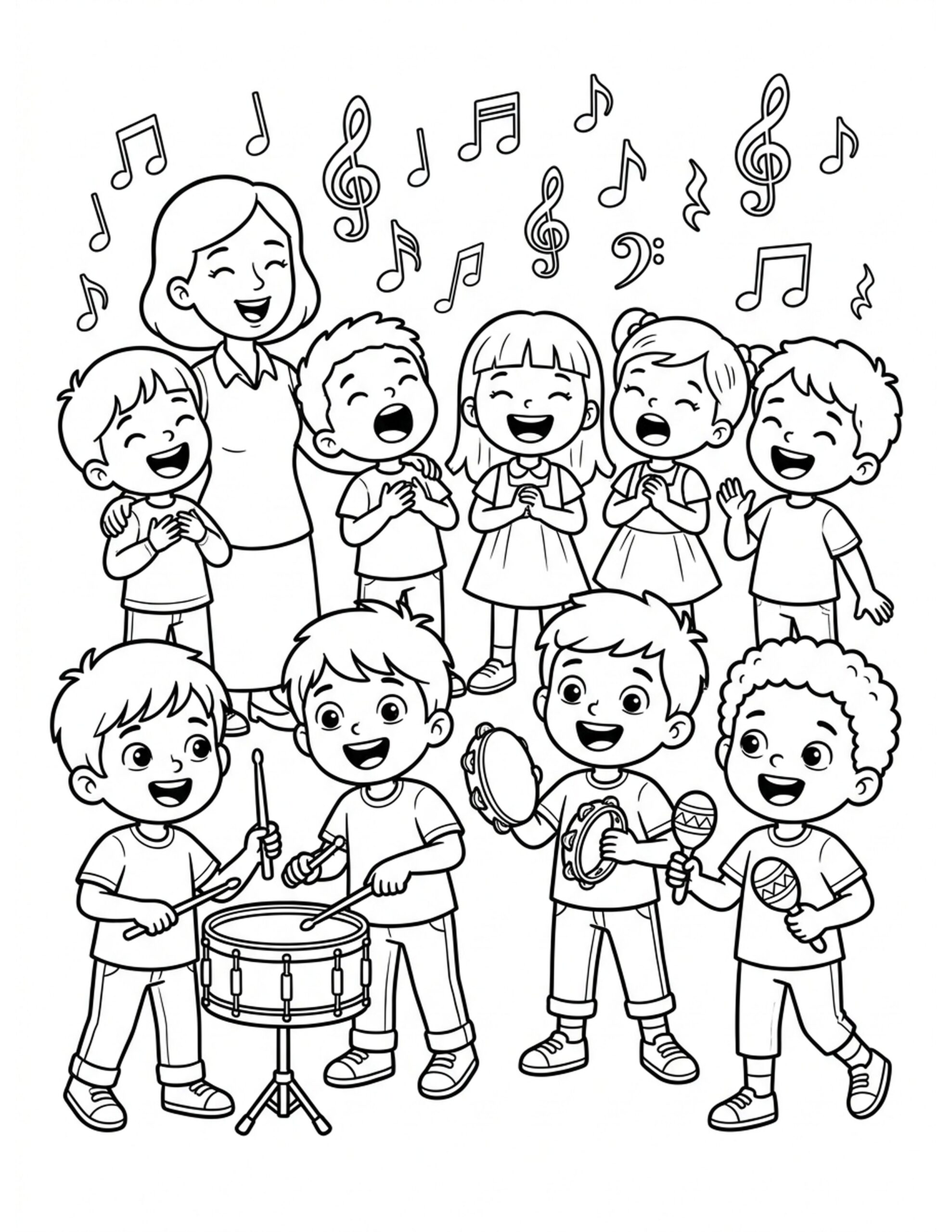 Musical Moments Coloring Page