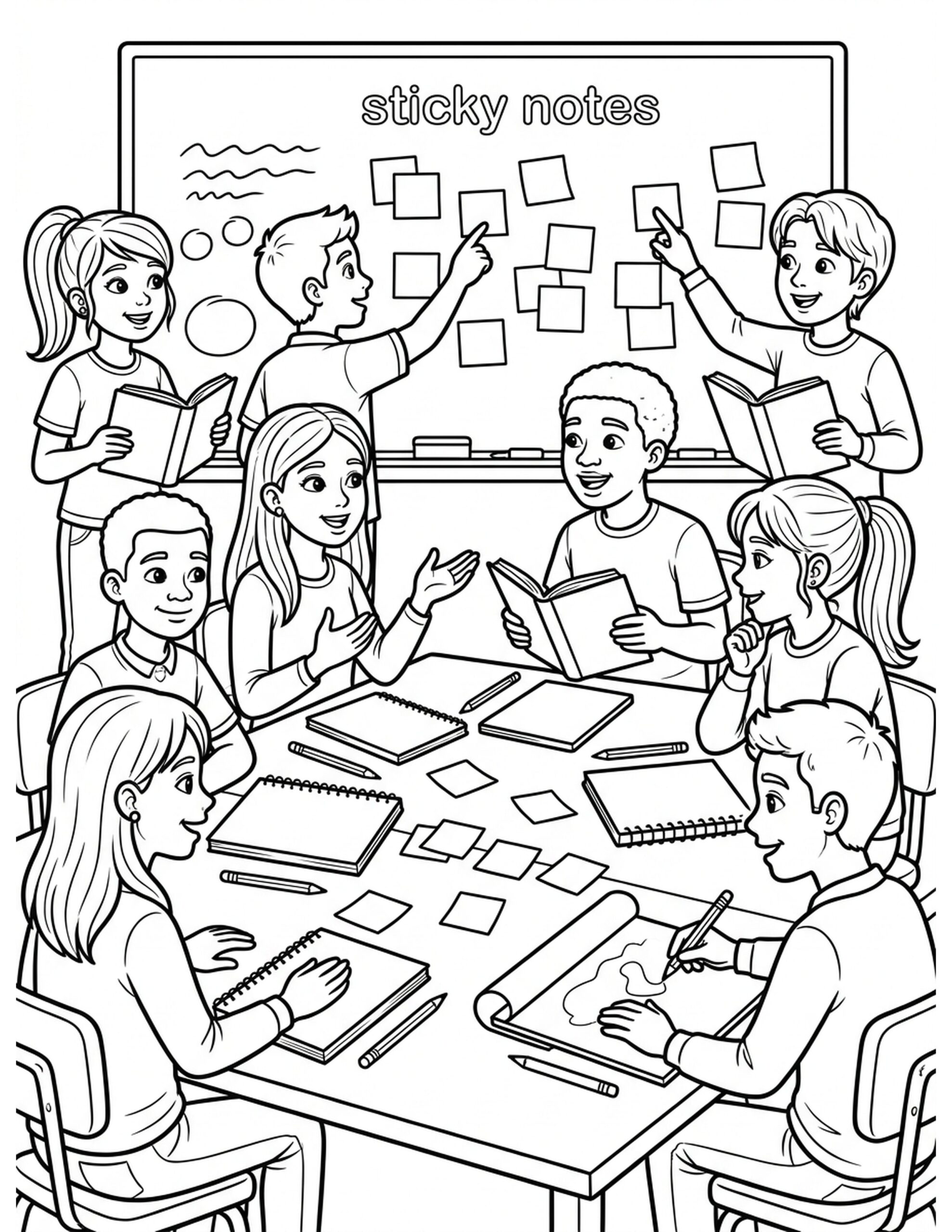 Language Arts Workshop Coloring Page
