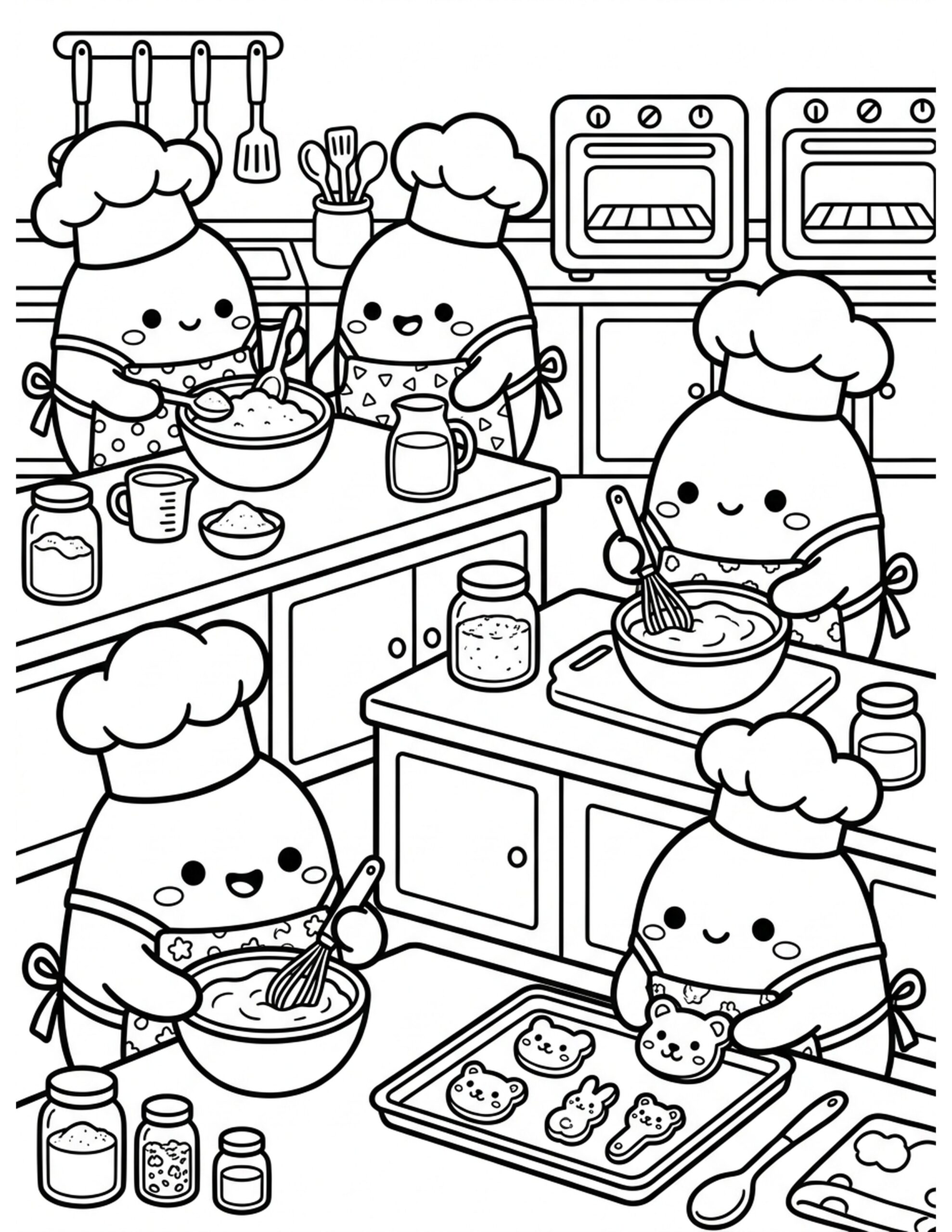 Cooking Class Fun Coloring Page