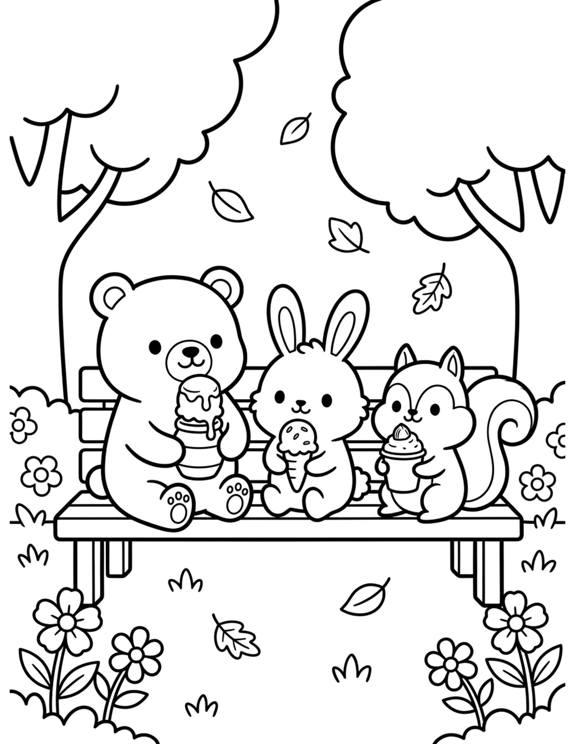 Frosty Friends Coloring Page
