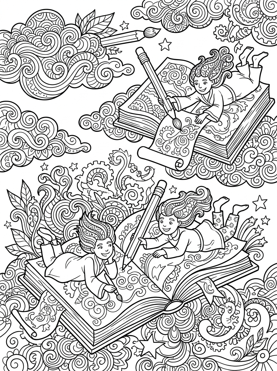 Cloud Nine Coloring Page