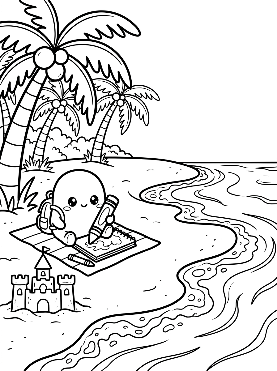 Nature Sanctuary Coloring Page